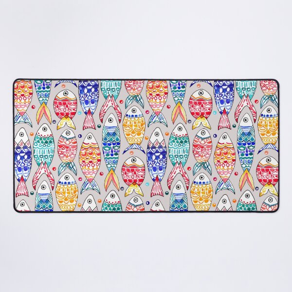 Item preview, Fish Print On Grey designed and sold by TigaTiga.