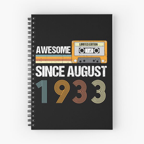 Item preview, Awesome Since August 1933 | Made In 1933 | August Birthday Quotes designed and sold by AMINE  ★★★★★.
