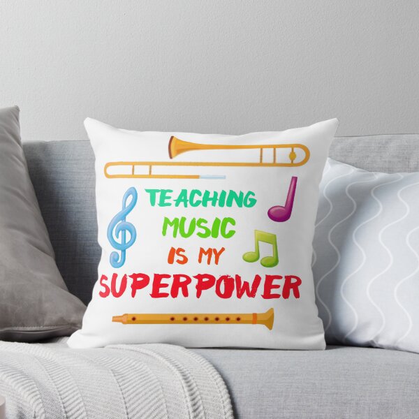 Aperçu de l'œuvre Teaching Music is my Superpower Essential T-Shirt créée et vendue par Yassiki.