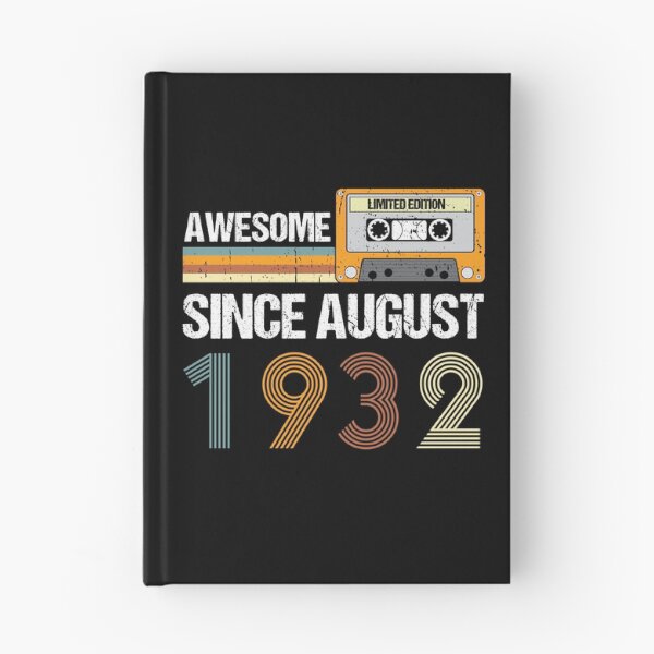Item preview, Awesome Since August 1932 | Made In 1932 | August Birthday Quotes designed and sold by AMINE  ★★★★★.