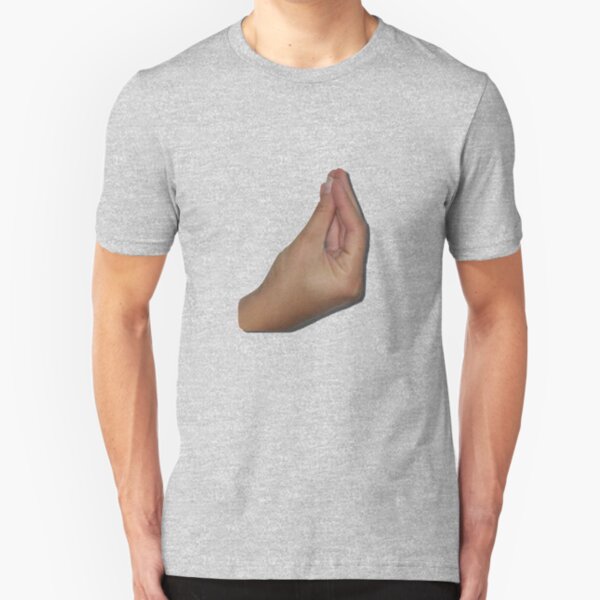 Italian Meme Hand Slim Fit T-Shirt