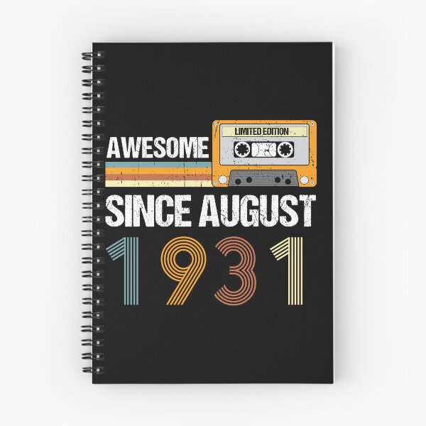 Item preview, Awesome Since August 1931 | Made In 1931 | August Birthday Quotes designed and sold by AMINE  ★★★★★.