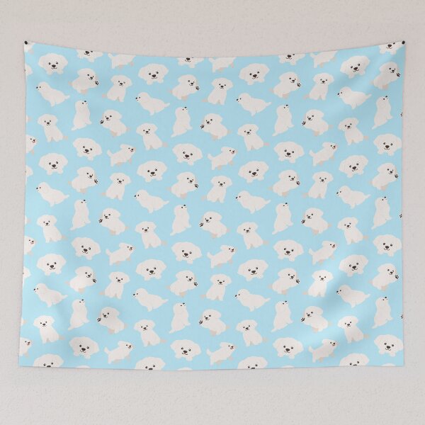 Item preview, Adorable White Maltese All-Over-Print in Blue designed and sold by You Store.