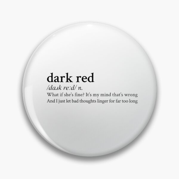 Item preview, Dark Red by Steve Lacy designed and sold by StickTheSong.