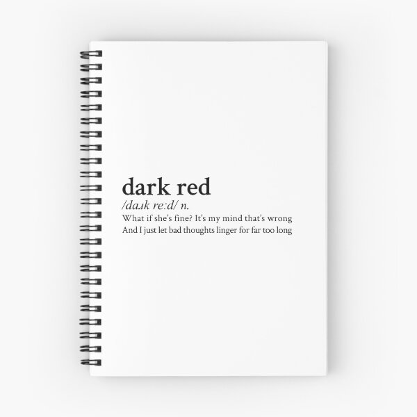 Item preview, Dark Red by Steve Lacy designed and sold by StickTheSong.