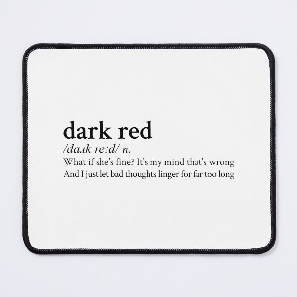 Item preview, Dark Red by Steve Lacy designed and sold by StickTheSong.