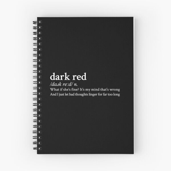 Item preview, Dark Red by Steve Lacy designed and sold by StickTheSong.
