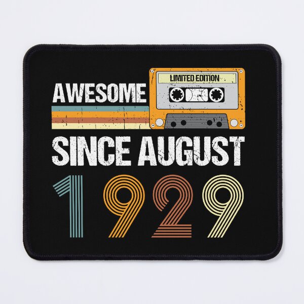 Item preview, Awesome Since August 1929 | Made In 1929 | August Birthday Quotes designed and sold by AMINE  ★★★★★.