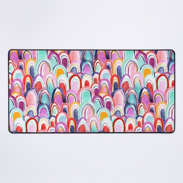 Item preview, Colorful Watercolor Mermaid Scales  designed and sold by TigaTiga.