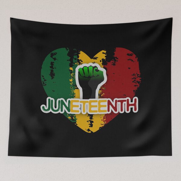 Item preview, Juneteenth Heart Black History Afro American African Freedom designed and sold by fadouades.
