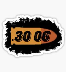 30-06 ammo can hunting label rifle bullet box Sticker