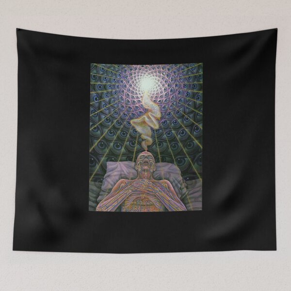 Item preview, DMT Spirit Molecule Trippy Psychedelic Art designed and sold by edensmr.