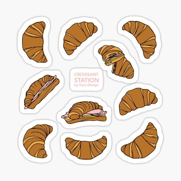 Croissant Station Sticker