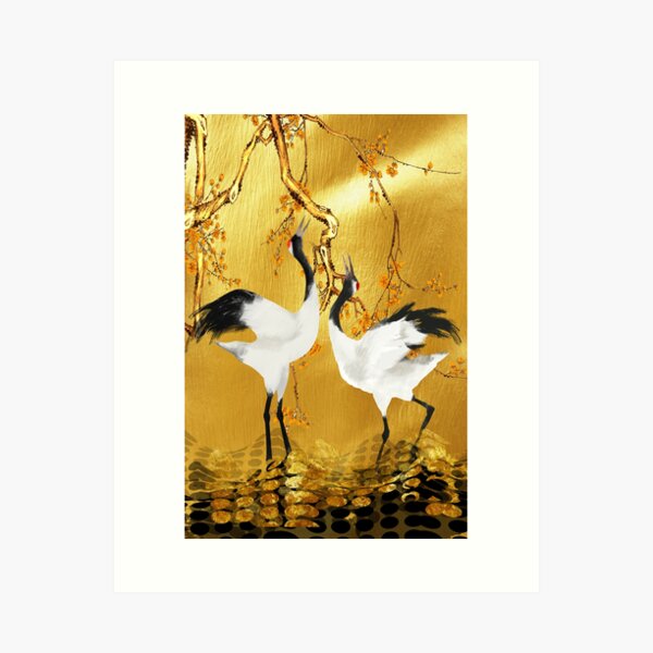 Item preview, Golden Cranes Japanese Art designed and sold by gani-75.