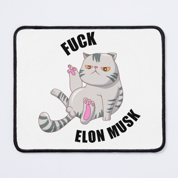 Item preview, White fuck elon musk designed and sold by GraphismCats.