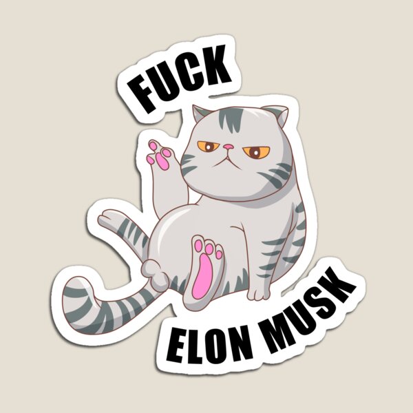 Vista previa del artículo con la obra «Elon Musk, el blanco del carajo», diseñado y vendido por GraphismCats.