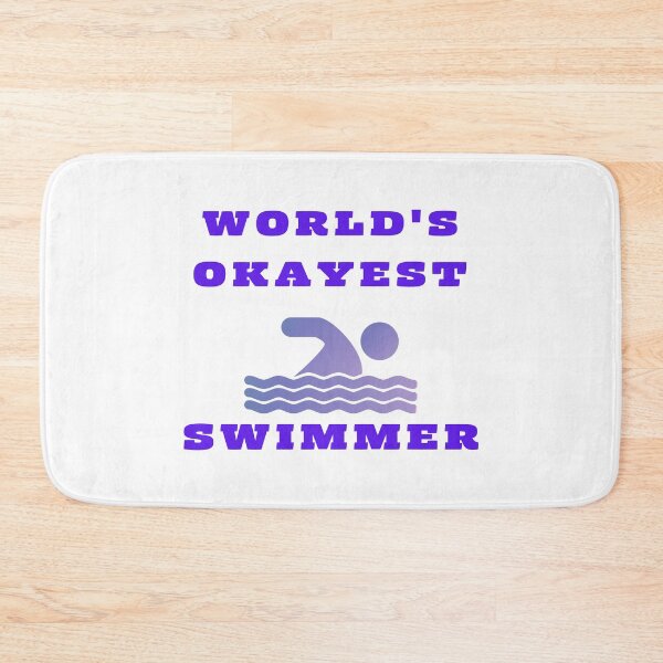 Item preview, World's Okayest Swimmer designed and sold by DoraHappy.