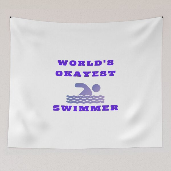 Aperçu de l'œuvre World's Okayest Swimmer créée et vendue par DoraHappy.