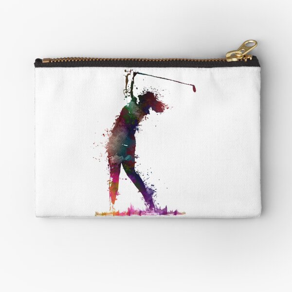 Golf player 2 #sport #golf Zipper Pouch