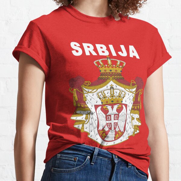 Serbisches nationales Srbija-Großwappen Classic T-Shirt