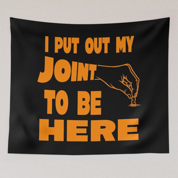 Item preview, I put out my joint to be here - I paused my game parody - Funny Stoner orange  designed and sold by YomeHayin.