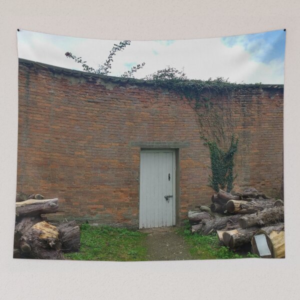 Item preview, #228 |☼| Wood Door Between Wood Logs (Elsham Hall, Gardens & Country Park) designed and sold by Naean H.F. (Nez Man).