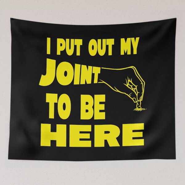 Item preview, I put out my joint to be here - I paused my game parody - Funny Stoner yellow designed and sold by YomeHayin.