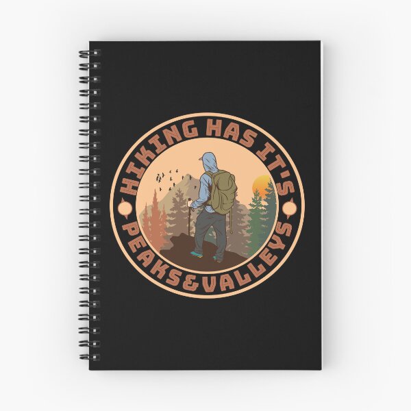 Item preview, Hiker at the Summit Hiking Peaks and Valleys Backpacker designed and sold by CharJens.