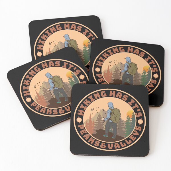 Item preview, Hiker at the Summit Hiking Peaks and Valleys Backpacker designed and sold by CharJens.