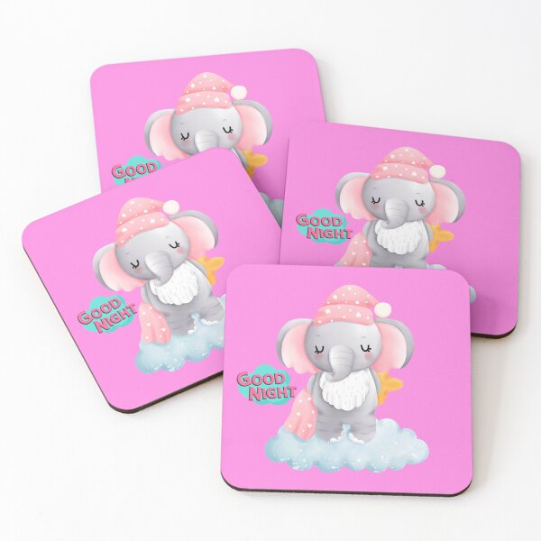 Item preview, Baby Elephant saying goodnight designed and sold by OMGCutie.