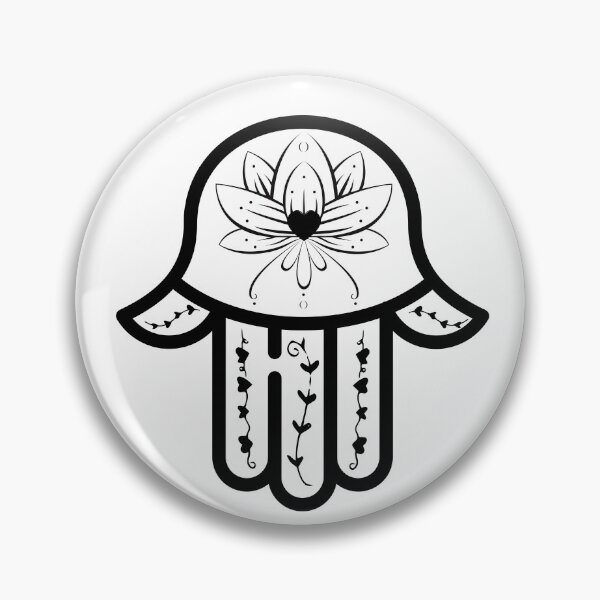 Item preview, Lotus Flower Heart Hamsa Hand designed and sold by hamsasoul.