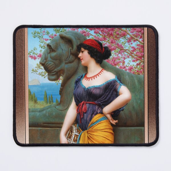 Item preview, In The Grove Of The Temple Of Isis by John William Godward Remastered Xzendor7 Classical Art Old Masters Reproductions designed and sold by Xzendor7 Digital Art Creations.