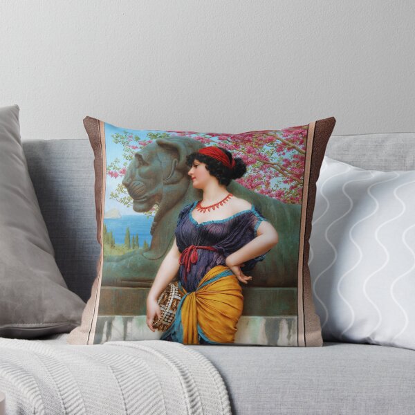 Item preview, In The Grove Of The Temple Of Isis by John William Godward Remastered Xzendor7 Classical Art Old Masters Reproductions designed and sold by Xzendor7 Digital Art Creations.