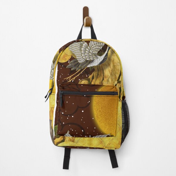 Item preview, Golden Japanese Cranes Mountain and Moon designed and sold by gani-75.