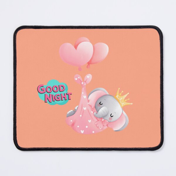 Item preview, Baby Elephant saying goodnight designed and sold by OMGCutie.
