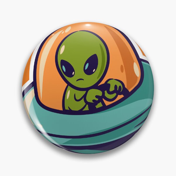 Artikelvorschau, Alien Riding An Ufo Cute entworfen und verkauft von mrkedi123.