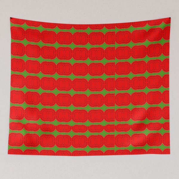 Artikelvorschau, Watermelon With Seeds Summer Pattern Red Green entworfen und verkauft von ByTekk.