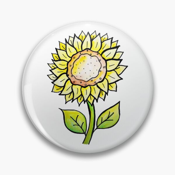 Item preview, Watercolor Sunflower designed and sold by kmstudio.