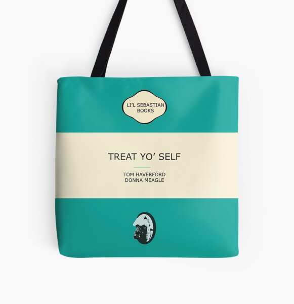 Treat yo' self All Over Print Tote Bag