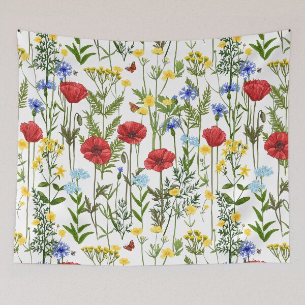 Item preview, Wild herbs. Wildflowers in summer designed and sold by IrinaVaneeva.