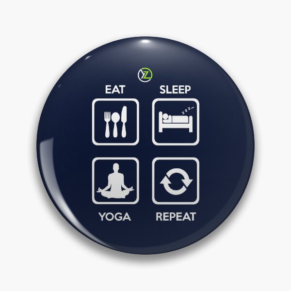 Item preview, Slick Modern Fun Eat Sleep Yoga Repeat Design designed and sold by ThompsonFiona.