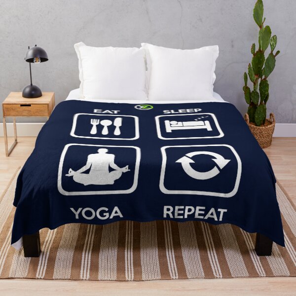 Item preview, Slick Modern Fun Eat Sleep Yoga Repeat Design designed and sold by ThompsonFiona.