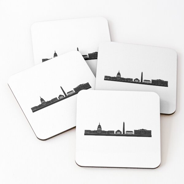 Item preview, Black DC Skyline Sticker designed and sold by NicholasPanas.