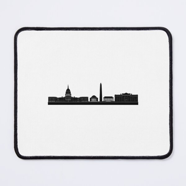 Item preview, Black DC Skyline Sticker designed and sold by NicholasPanas.