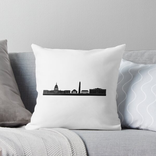 Item preview, Black DC Skyline Sticker designed and sold by NicholasPanas.