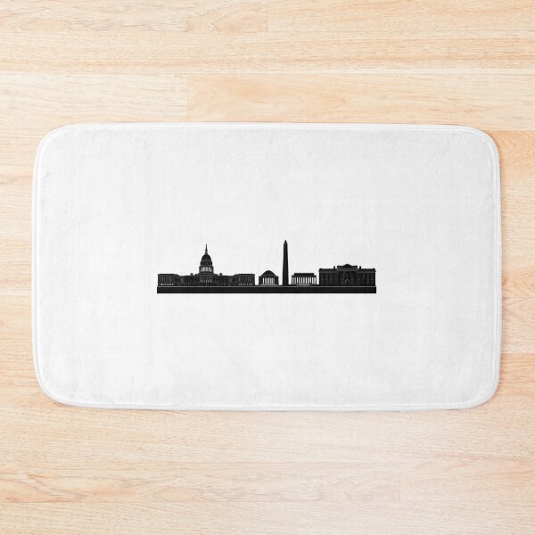 Item preview, Black DC Skyline Sticker designed and sold by NicholasPanas.