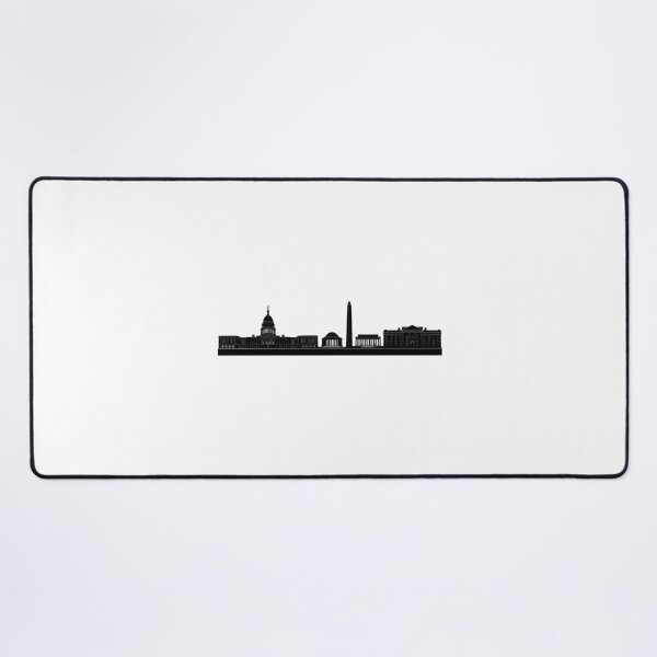 Item preview, Black DC Skyline Sticker designed and sold by NicholasPanas.