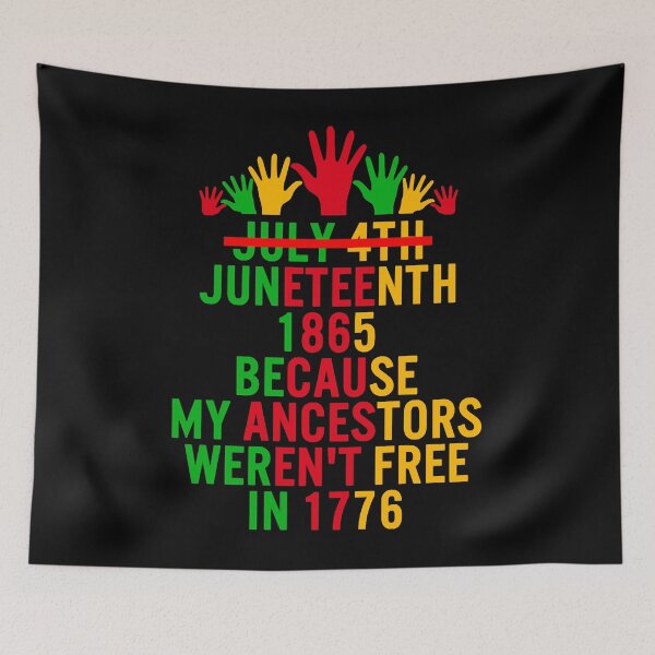 Item preview, Juneteenth Day My Ancestors Weren't Free in 1776 designed and sold by NicholasPanas.
