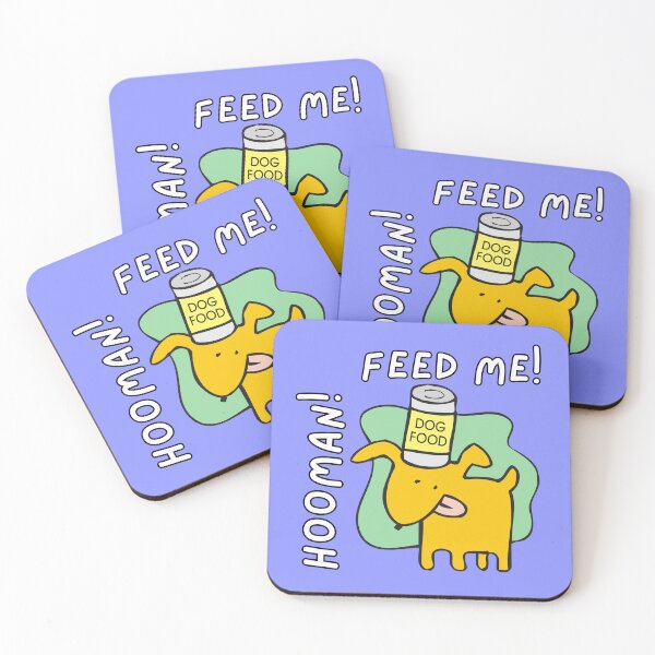 Item preview, Feed Me! Hooman! Funny Dog Food designed and sold by Caregiverology.