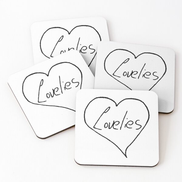 Item preview, Lovelies Love Heart Chicken Scratch Black designed and sold by NicholasPanas.